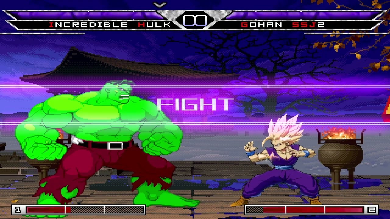 KOF MUGEN Hulk Acey Kong Vs Teen Gohan Ssj2 Fafanpizza