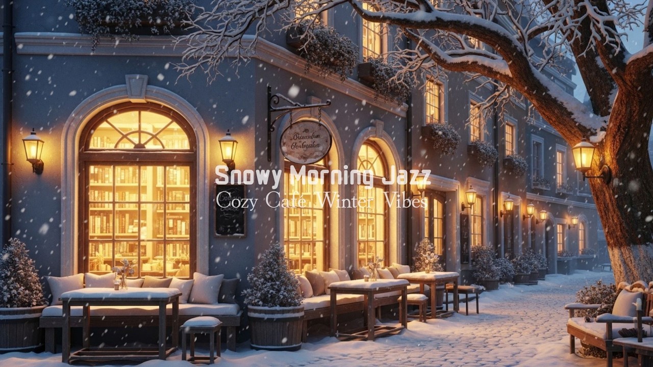 Morning Jazz in the Snow ❄️☕ | Cozy Winter Jazz Ambience