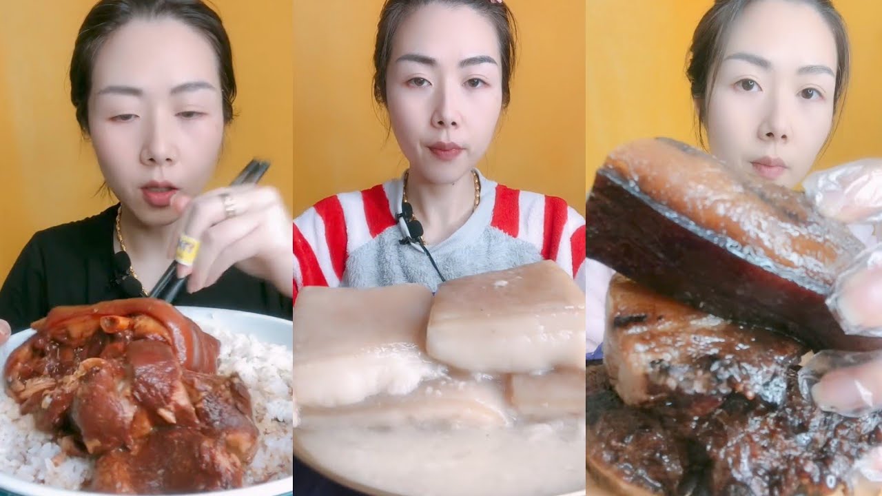 Eating Challenge: Eating pork braised pork belly beef 🍖🍖🍖#mukbang #pork #belly #beef 