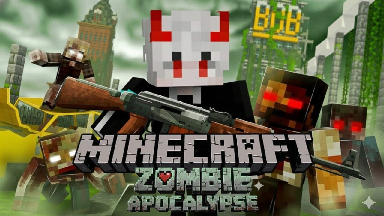 Can I survive this zombie apocalypse#minecarft#mods#gun mods#pvp#survival#apocalypse#escape#gameplay