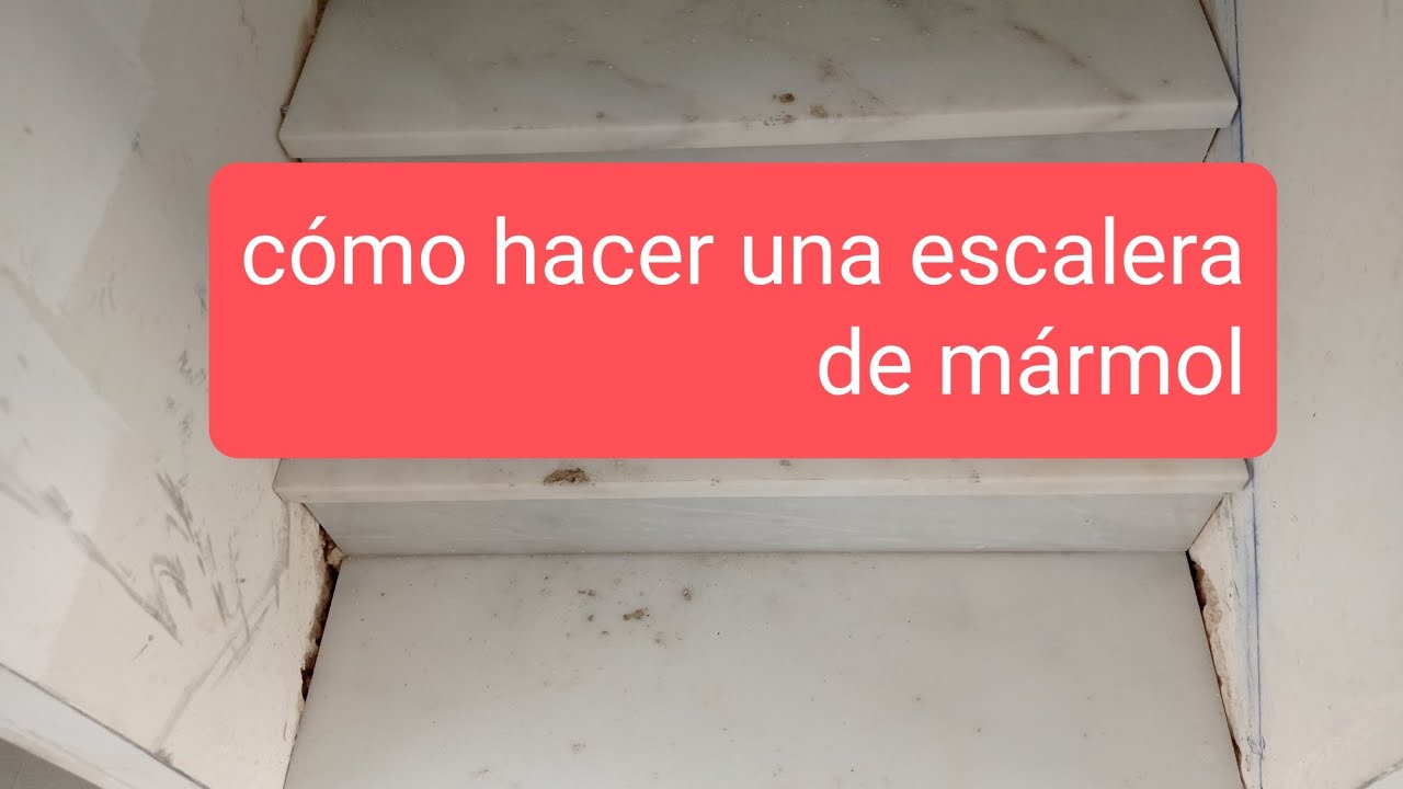 como hacer una escalera de mármol #marmol