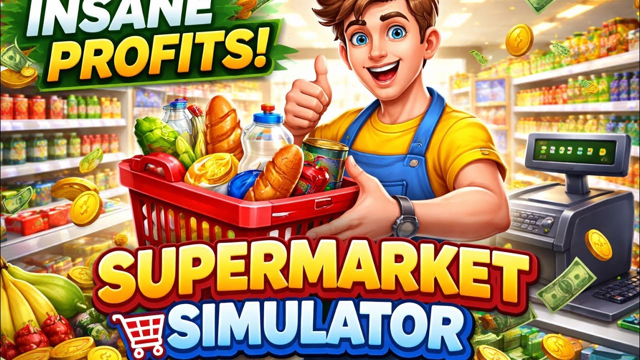 Supermarket simulator gameplay video main storage room open kr liya🫢