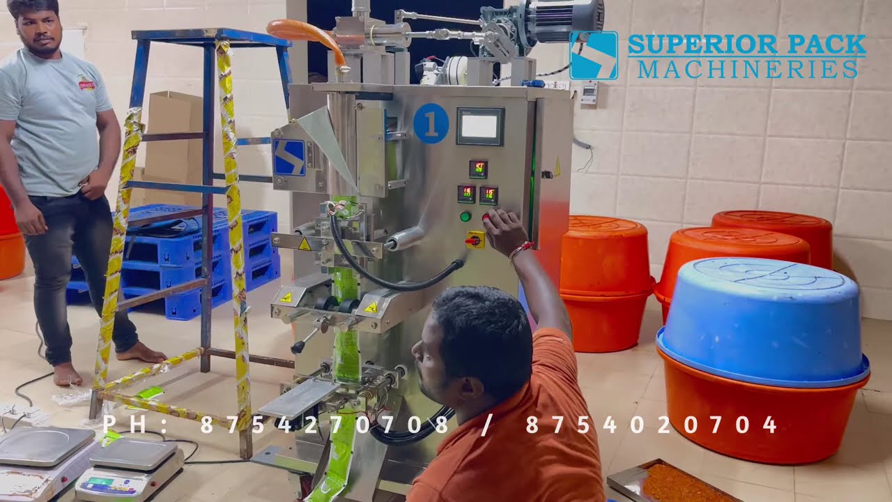 Automatic pickle pouch packing machine #pickle #packingmachine