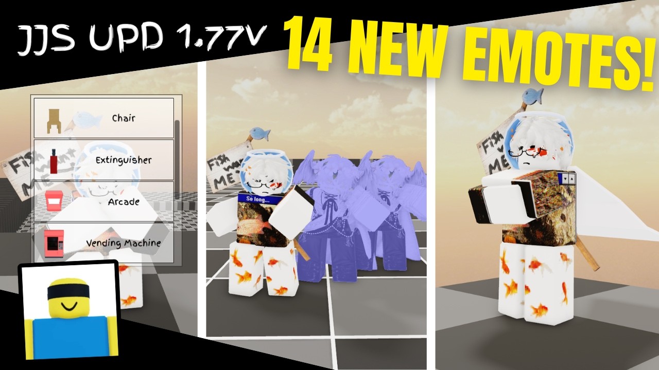 ALL THE NEW EMOTES IN THE JJS 1.77 UPDATE