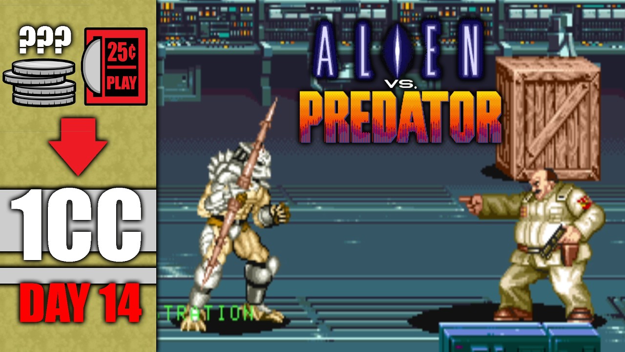 Can I Beat ALIEN vs PREDATOR on 1 Quarter?! A 1CC Journey (Day 14)