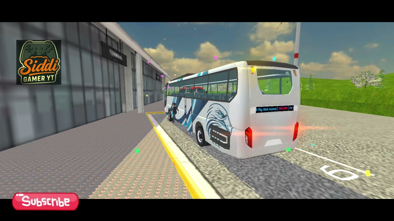 Bus ride in city mode😉 bus3 || bus simulator | samsung,mobile,iphone,simulator | Siddi Gamer YT