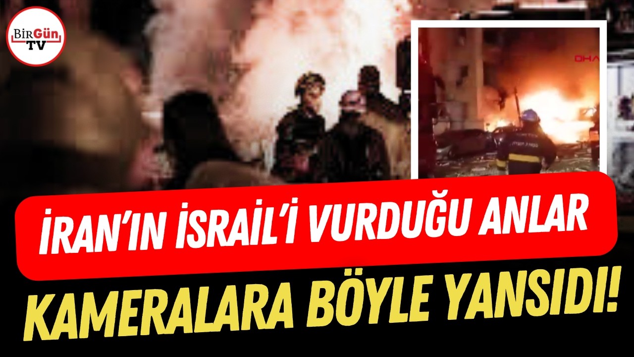 Tel Aviv'e füze yağdı: İran'ın İsrail'i vurduğu anlar cep telefonu kameralarına yansıdı