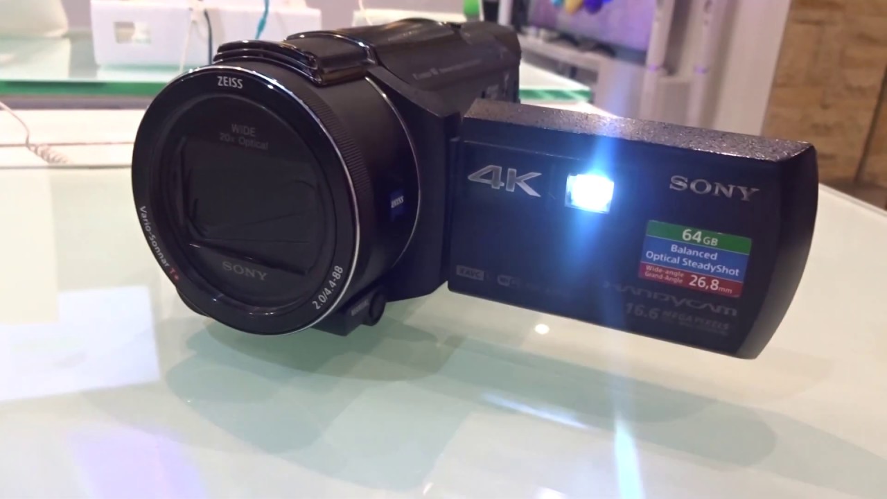 Sony FDR-AXP55 4K Technology Handycam&reg; with Built-in projector Display video