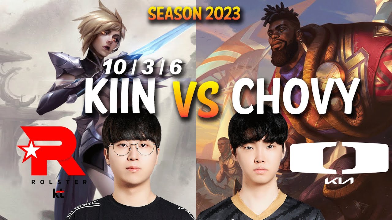 KT Kiin VS GEN Chovy - Kiin FIORA vs Chovy K'SANTE Top - Patch 13.14 KR Ranked