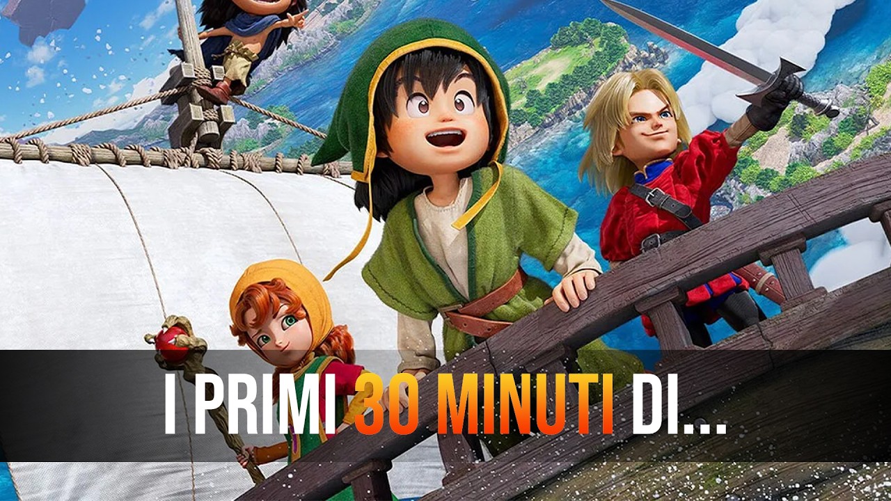 Первые 30 минут Dragon Quest VII в новой версии для ПК.