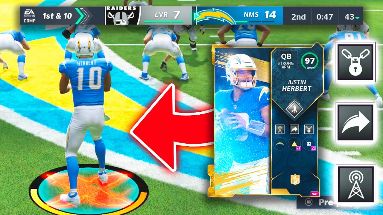 NFL HONORS JUSTIN HERBERT HAS A CANNON! 100 THROW POWER BEAST! - Madden 21 Ultimate Team