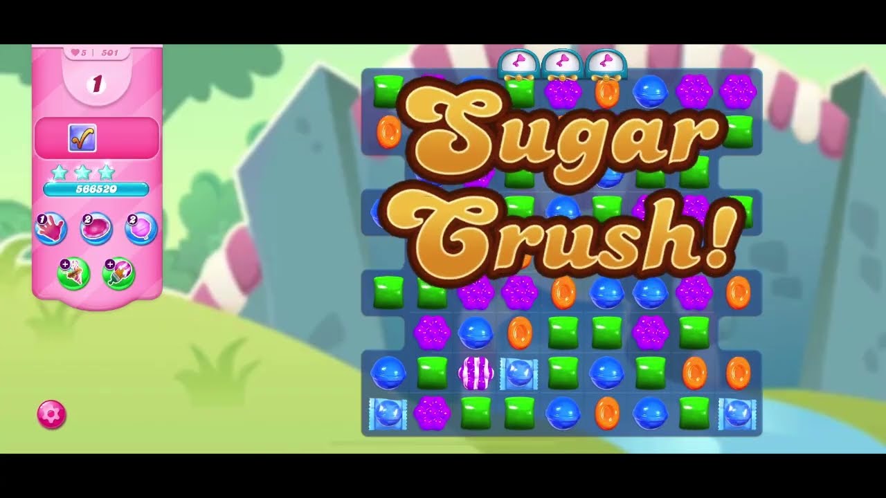 Candy Crush Saga | Level 501 | MASTERY ON FIRST TRY! | SUGAR CRUSH! | ASMR 🍭⭐🦄