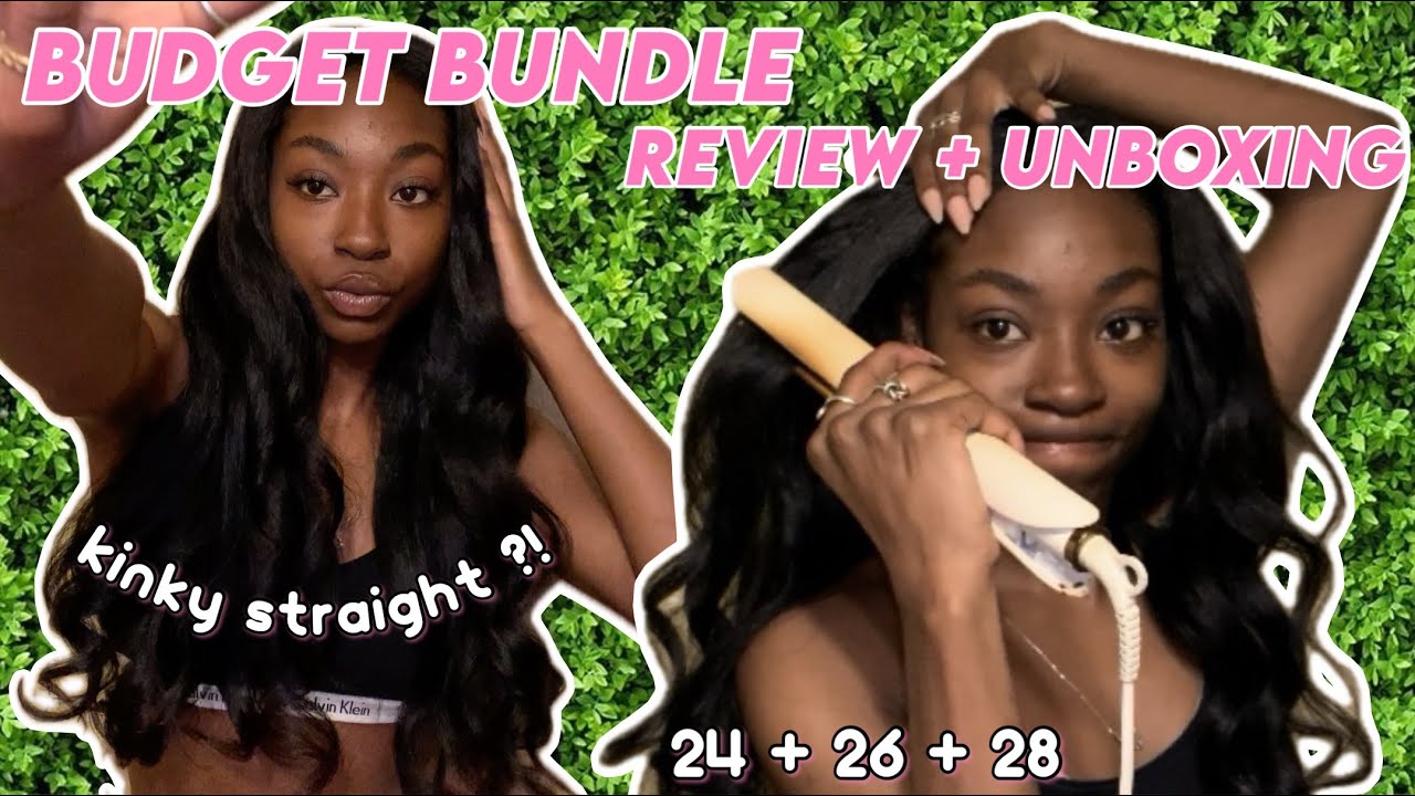 affordable amazon bundles | Kerriana Kinky straight sew in