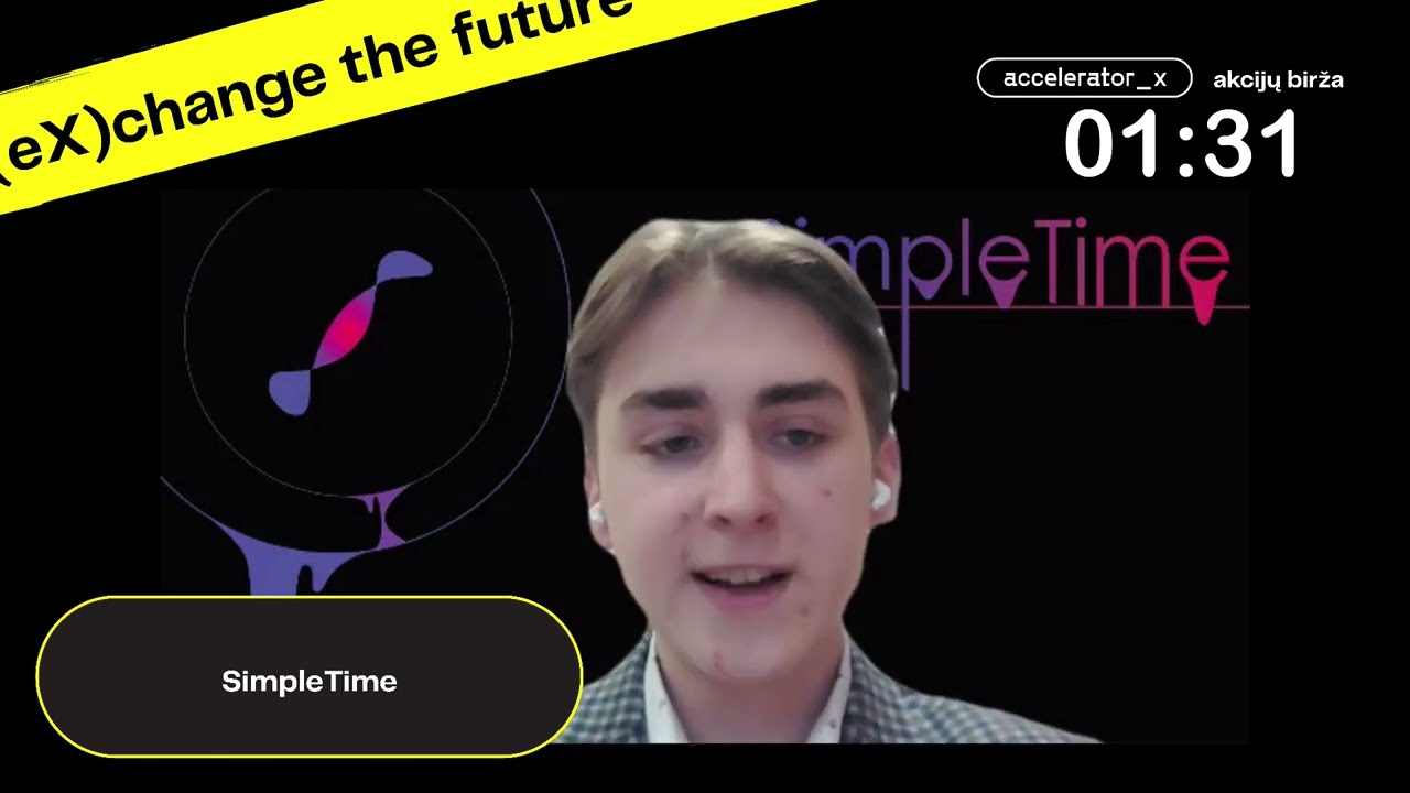 #ACCELERATOR_X JAUNŲJŲ BENDROVIŲ AKCIJŲ BIRŽA 2022 | Jaunoji bendrovė SimpleTime