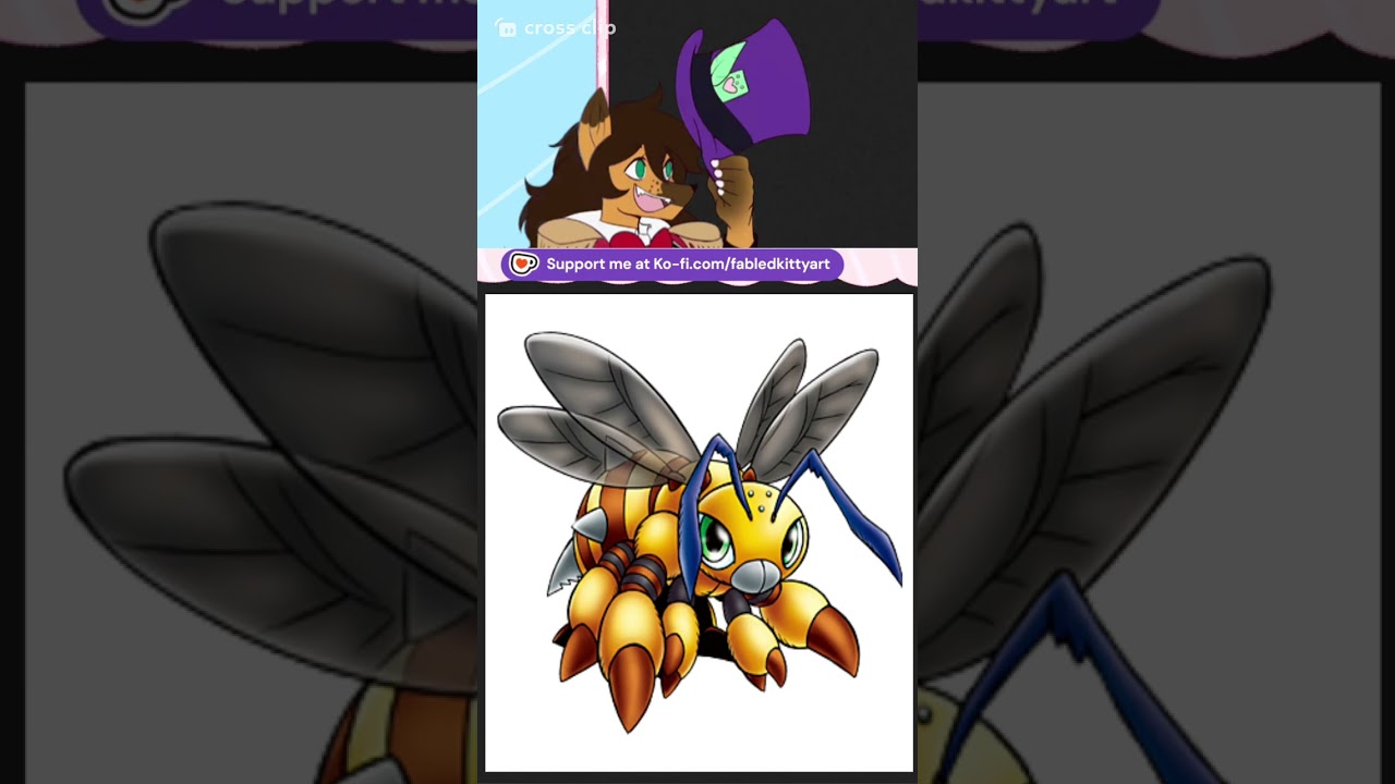 Furryvtuber reacts to Funbeemon #digimon