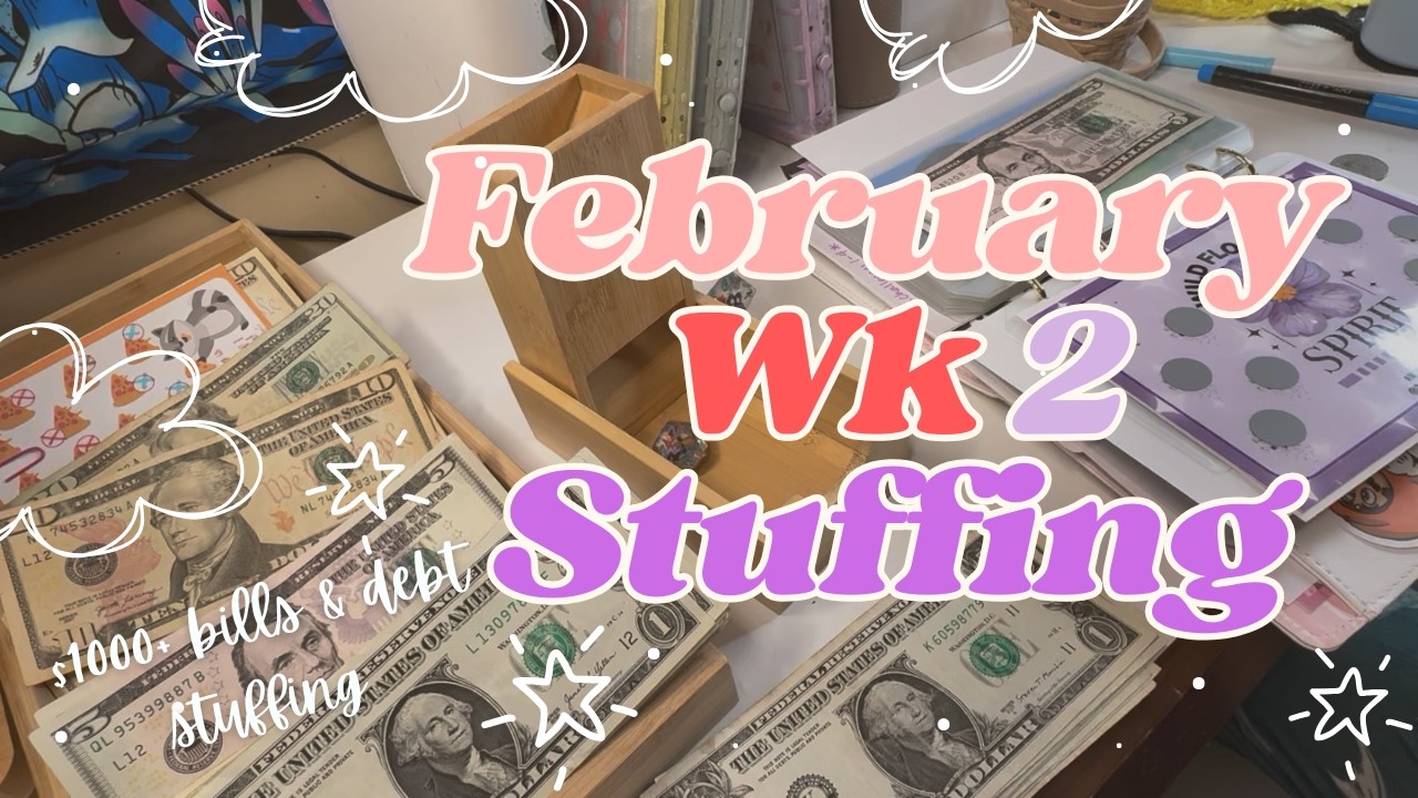 February Week 2 Cash Stuffing | $1000 Bills Stuffing | TorsCashCorner