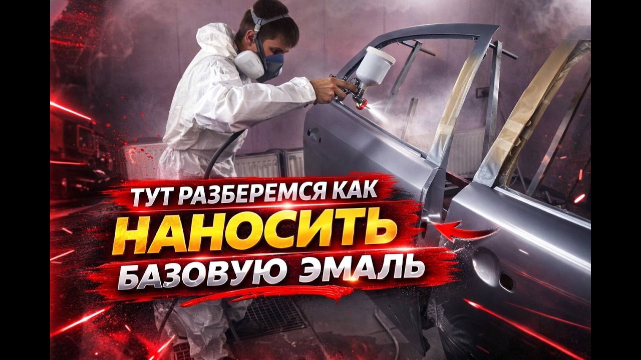 нанесение базовой эмали