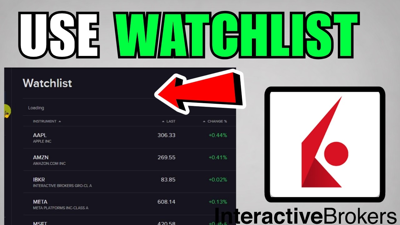 How To Use Interactive Brokers Watchlist (2026) (Quick And Easy Guide)