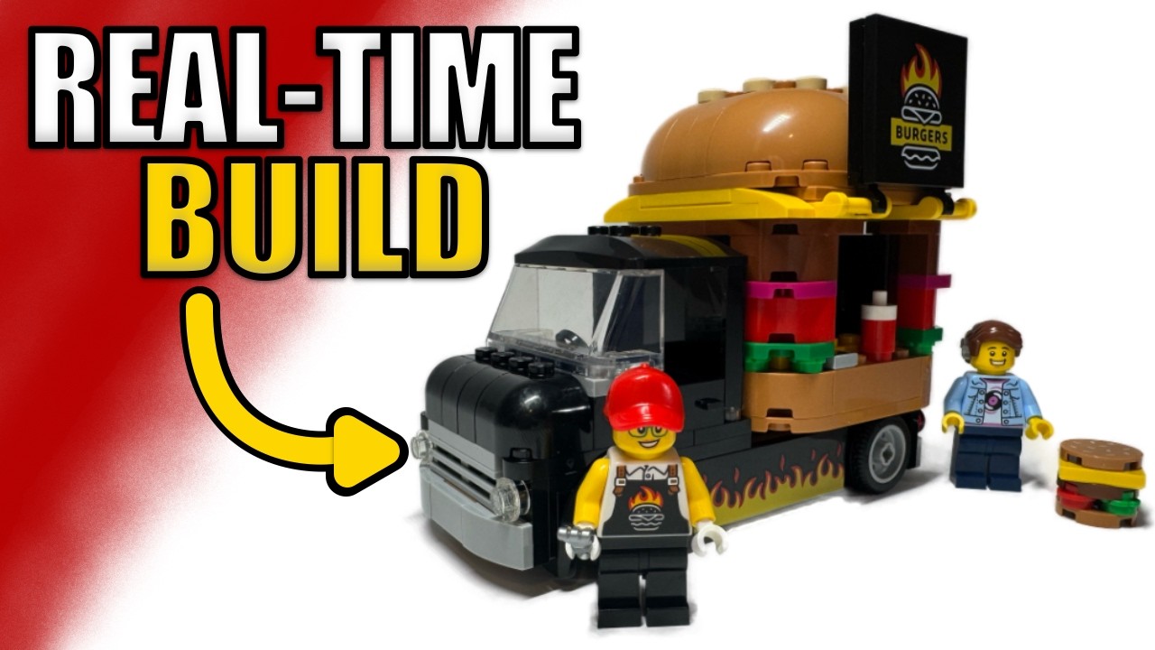 LEGO City 60404 Burger Truck Real-Time Build