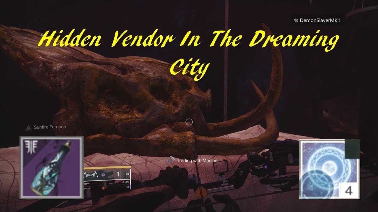 Hidden Vender In The Draming City | Easy Ticture Of Queensfoil | Destiny 2 Forsaken