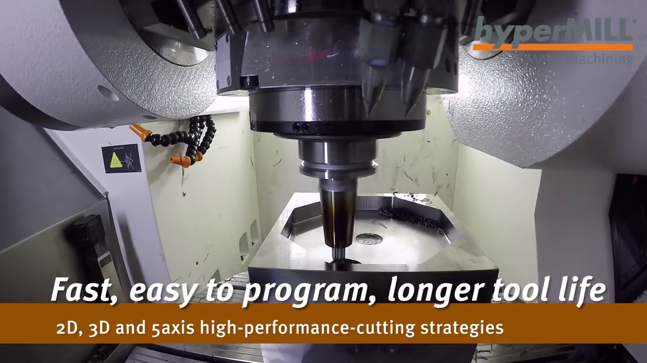 hyperMILL MAXX Machining  High Performance Cutting HPC I DMG HSC 75   YouTube