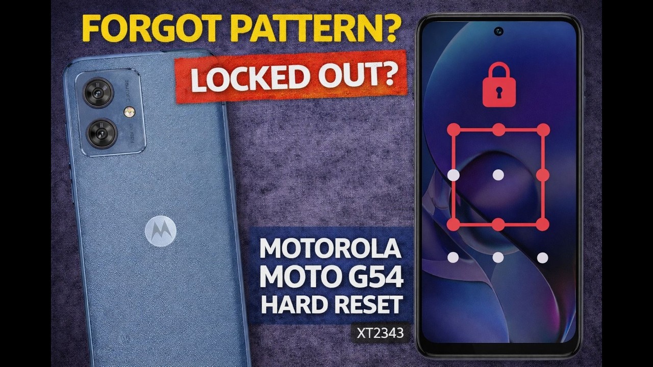 How to Hard Reset Motorola Moto G54 (XT2343) – Remove Pattern or PIN Lock