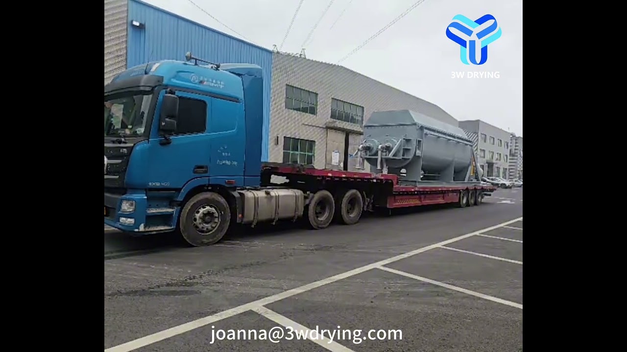 3W Drying Sludge Hollow Paddle Dryer