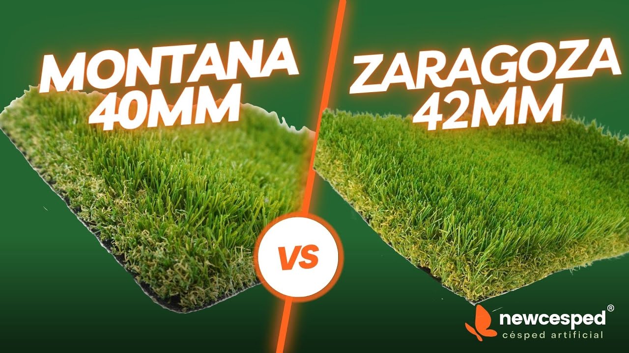 Césped Artificial Premium, Comparativa entre mod Montana 40mm Vs Zaragoza 42