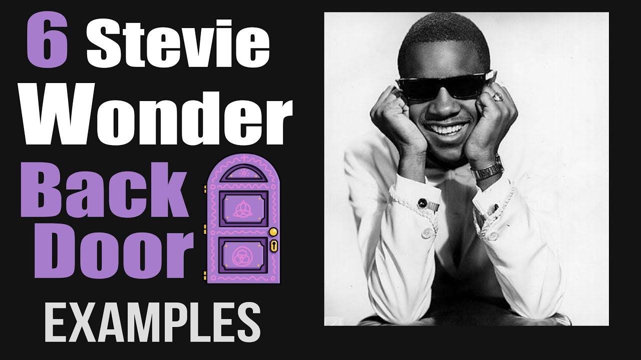 6 примеров последовательности шагов Back Door от Stevie Wonder II-7 V7