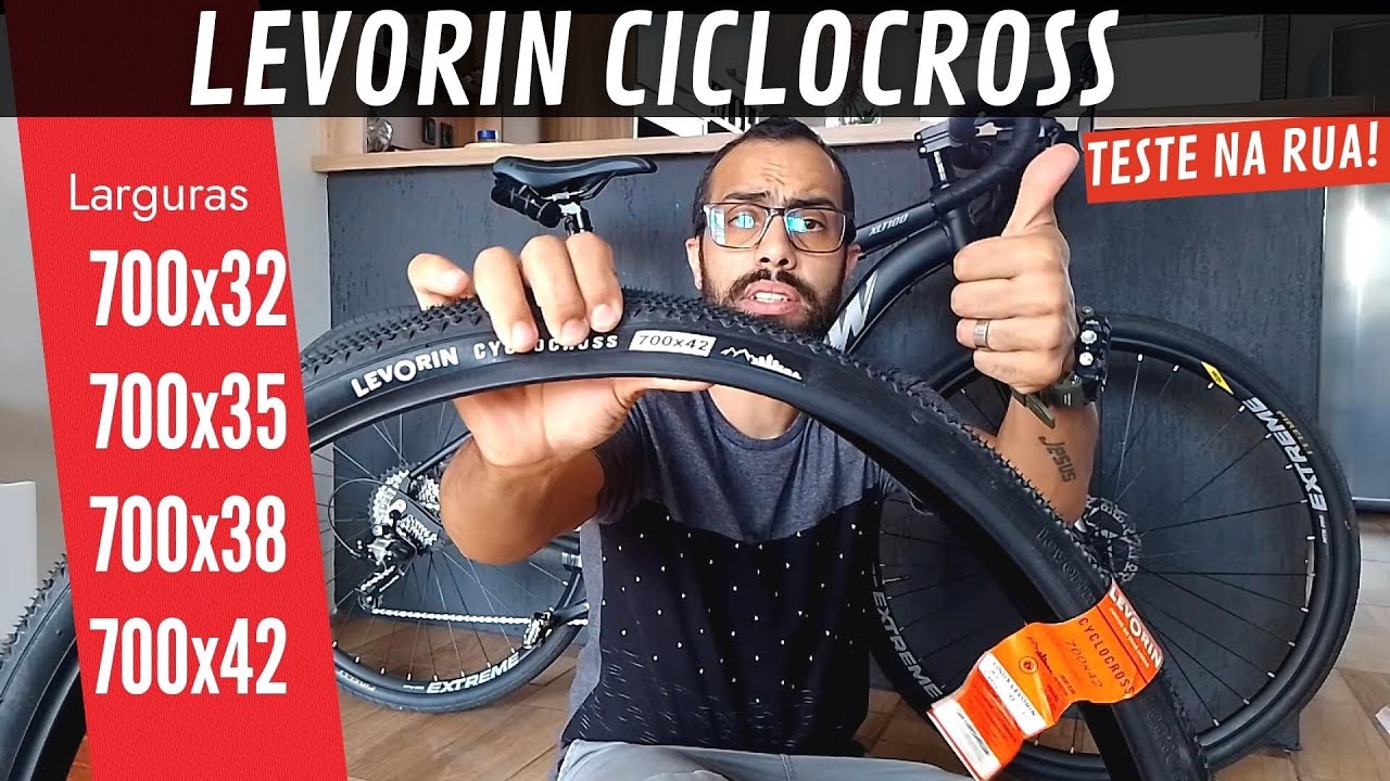Pneu Levorin Cyclocross 700x42 de bike na Monster Gravel