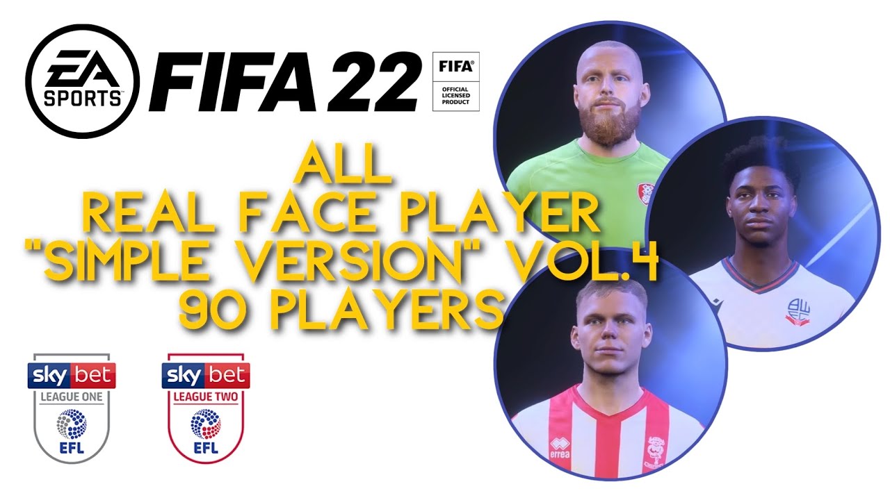 【FIFA22】All Real Face Player 