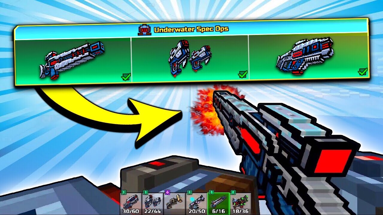 NEW OP SPEC OPS SET in Pixel Gun 3D! (New Update 17.7 Weapons)