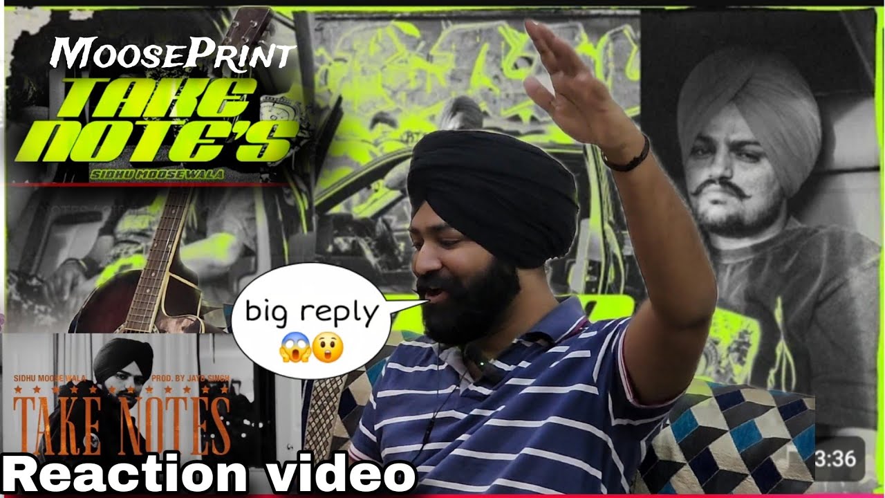 TAKE NOTES ( Official Audio) Reaction video Sidhu Moose Wala | Latest Punjabi Songs 2025