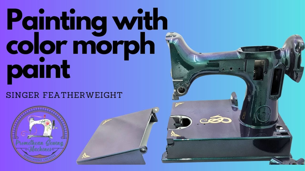Painting a Color Morph Dragon Featherweight Sewing Machine