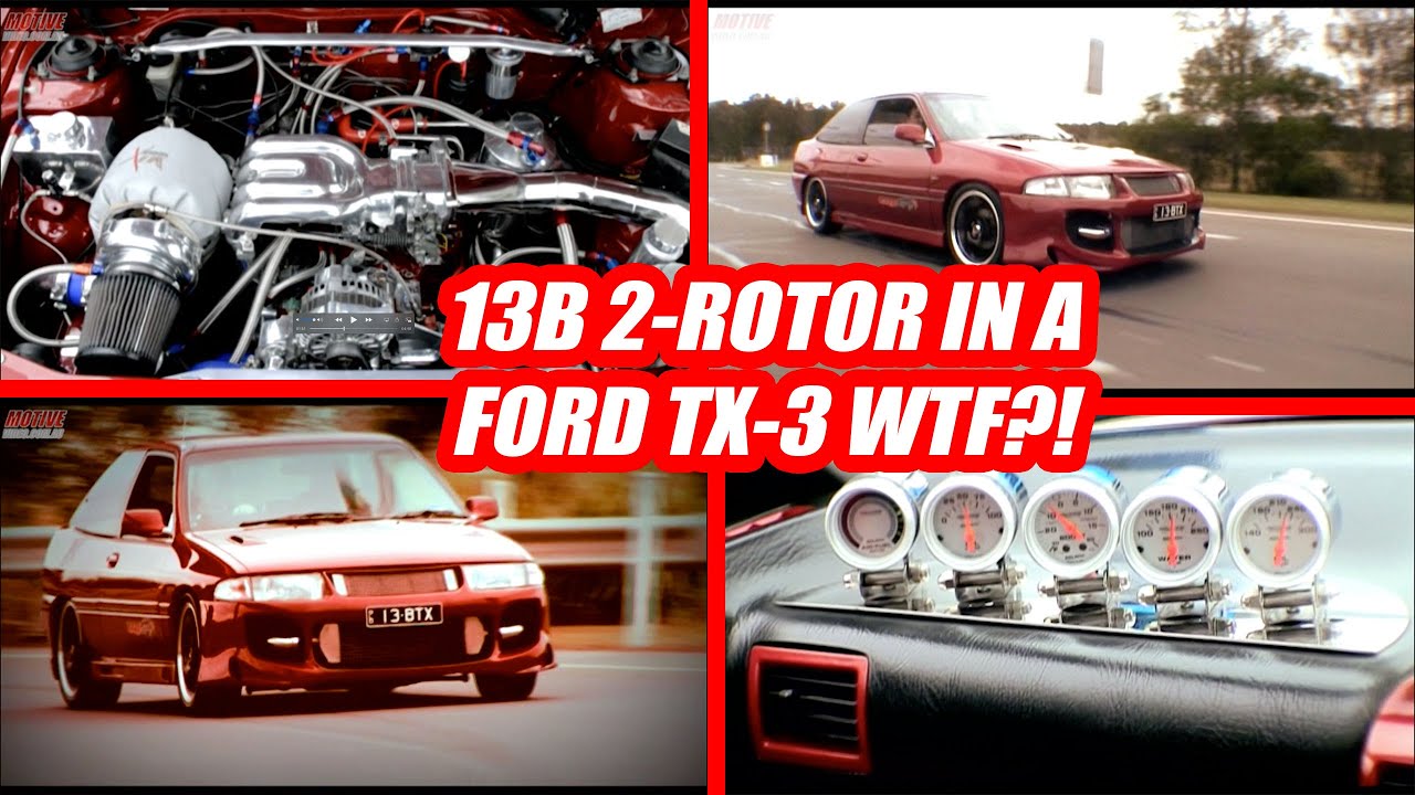 Madness! 13B 2-ROTOR into a Ford TX-3 back in 2007