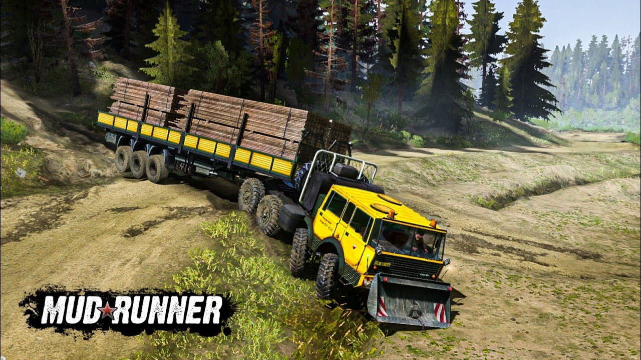 8×8 Truck drive in Mud! Mudrunner Gameplay