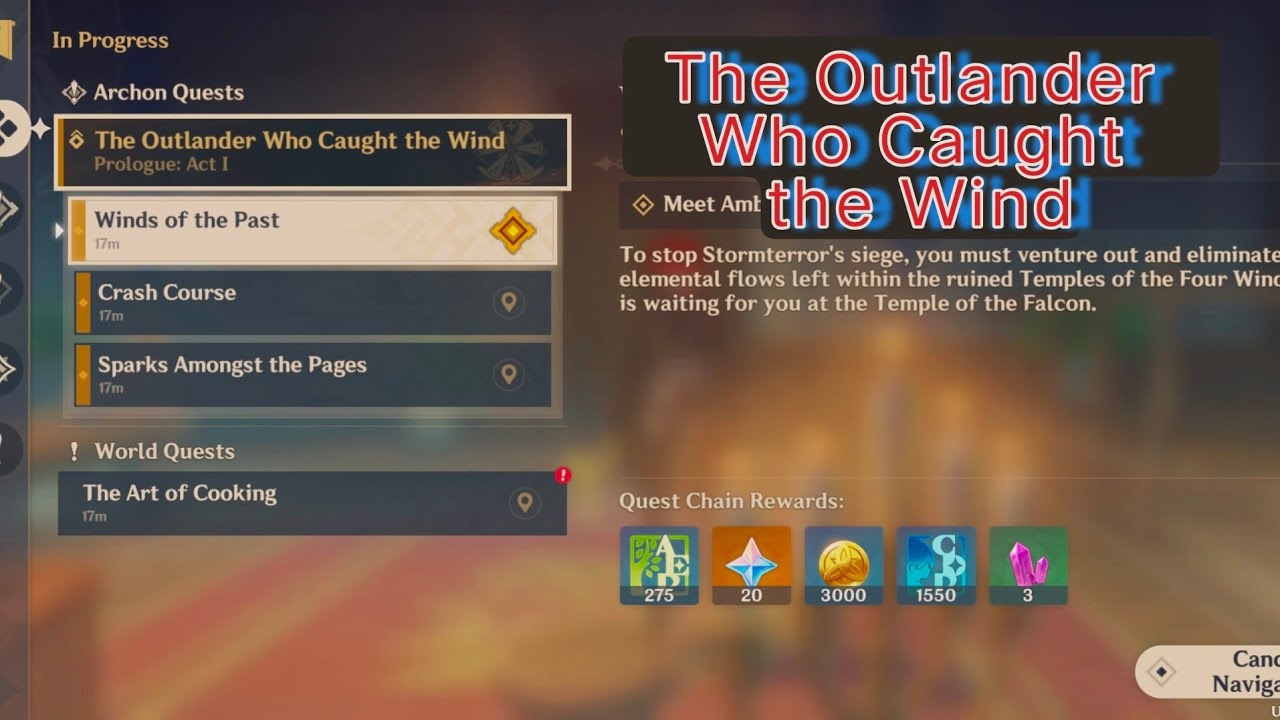 The Outlander Who Caught the Wind Genshin Impact ⚡ Noob to pro Journey ⚡(part-1) 