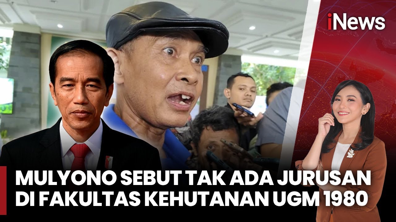 Geger! Mulyono Teman Jokowi Klaim Tak Ada Jurusan di Fakultas Kehutanan UGM | iNews Sore |28/7