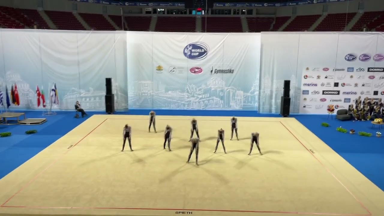 National team Bulgaria Aesthetic Group Gymnastics World Cup Sofia 2022