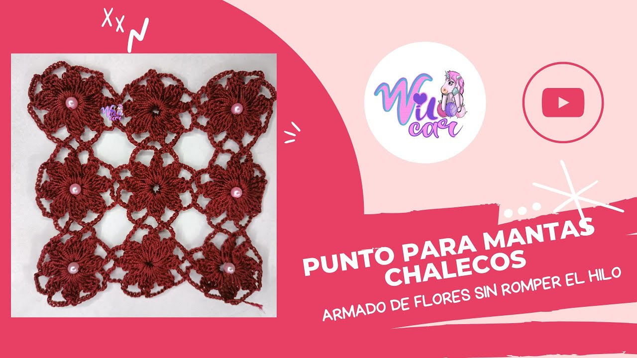 Punto fácil a crochet para manta