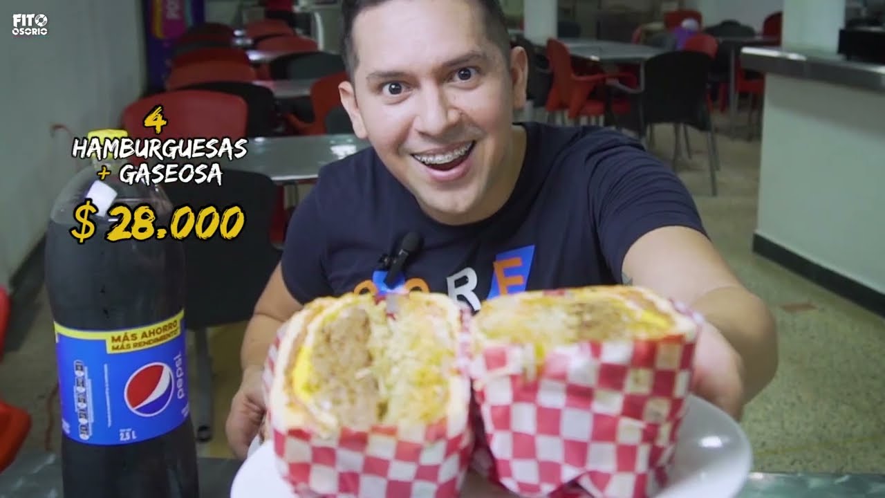 Donde comer en Cúcuta 4 hamburguesas + bebida por 28mil ( KERKEY pollo broaster y asado ) Fito