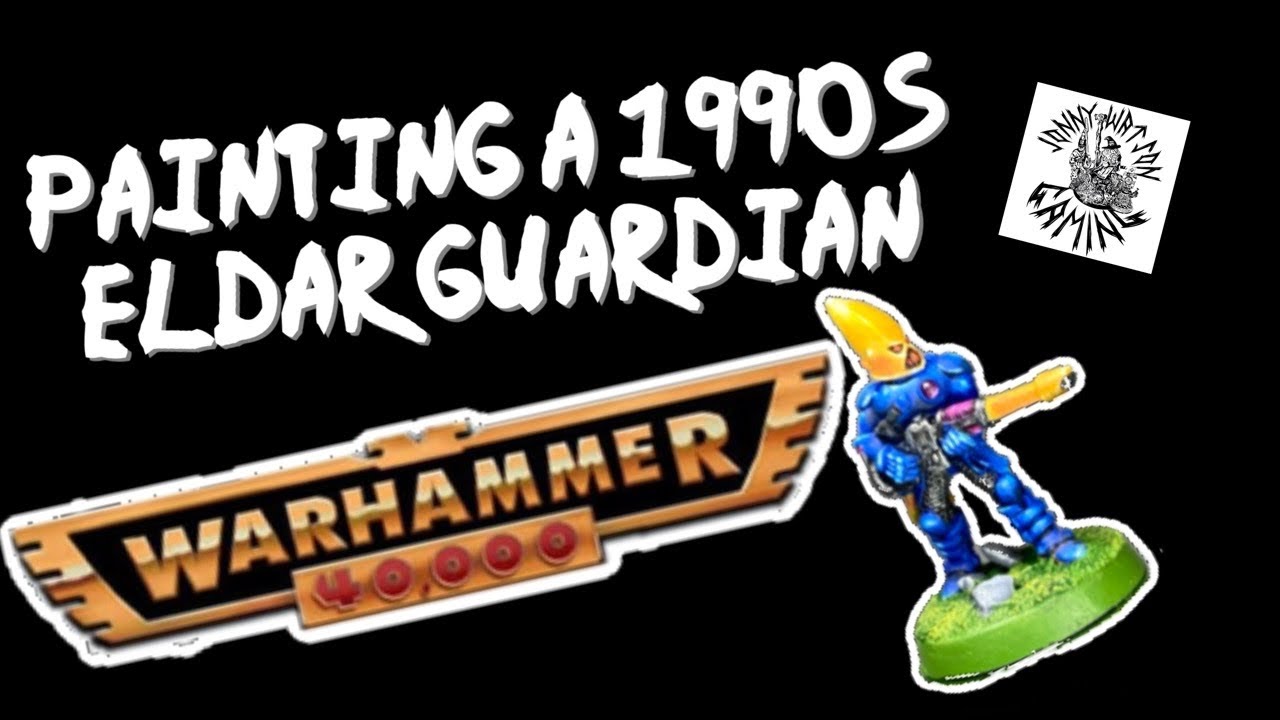 Painting a 1990s Eldar Guardian Craftworld ALAITOC