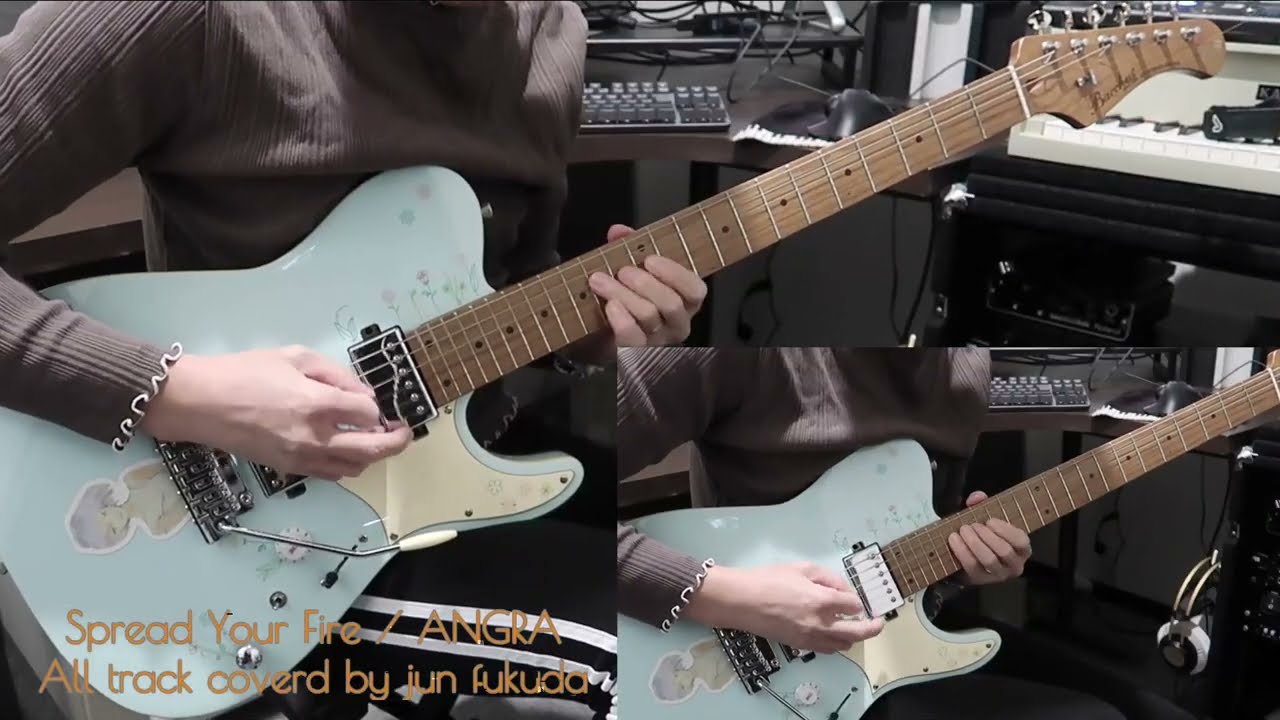 【SPREAD YOUR FIRE】ANGA / Guitar playthrough and TAB / All track cover