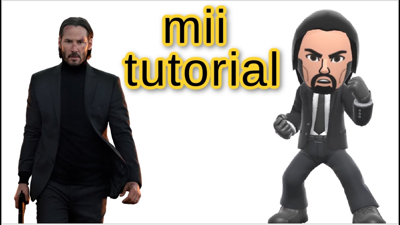 How to make a John Wick Mii on Nintendo Switch