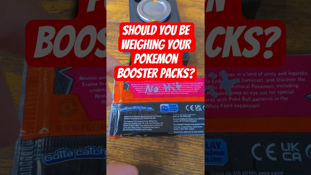 Should You Be Weighing Your Pokemon Booster Packs? #whiteflare
