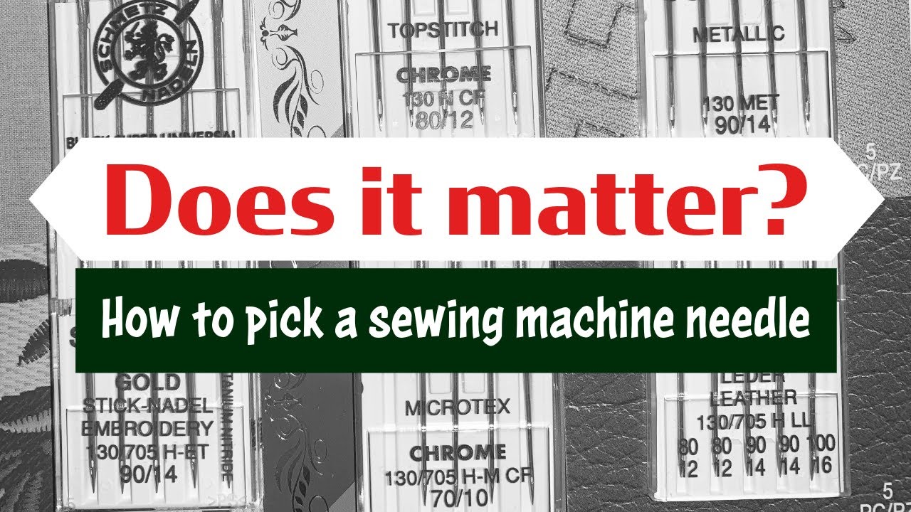How to choose a sewing machine needle - what all those numbers and terms mean.