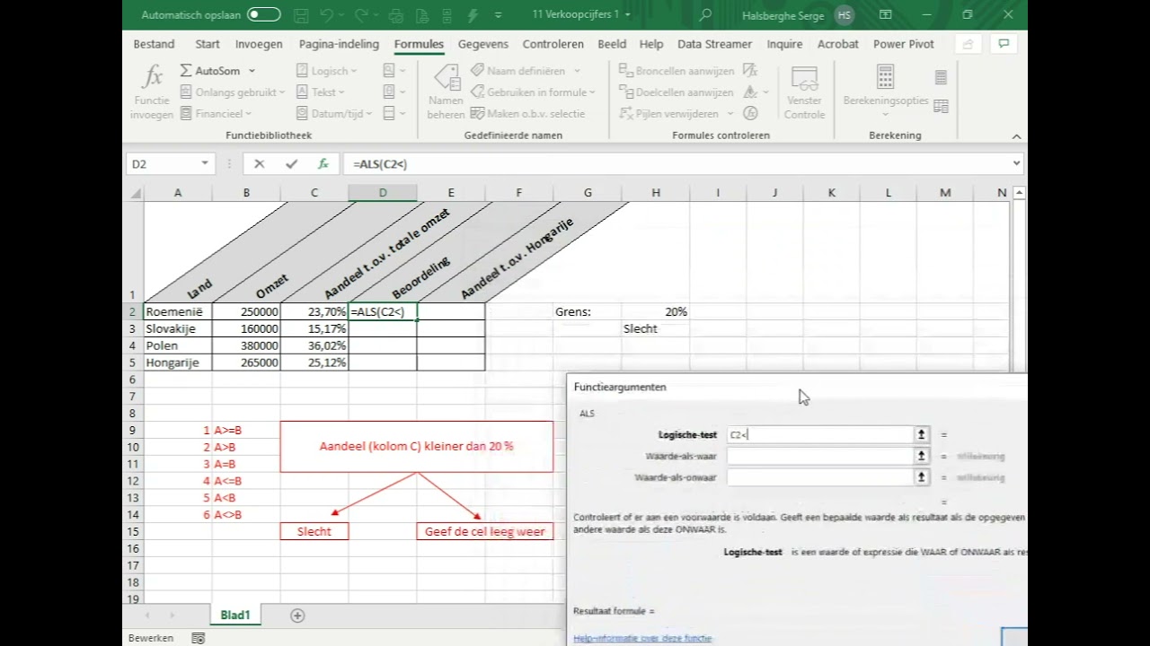 MS Excel in de praktijk   Oefening 11
