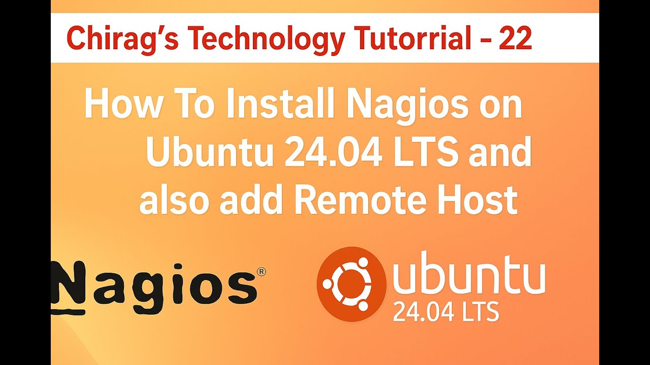 How To Install Nagios on Ubuntu 24.04 LTS & also add Remote Host #nagios #configuration #remotehost