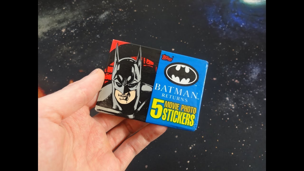 Batman Returns Movie Photo Sticker Topps Wax Pack 1992 -  Random