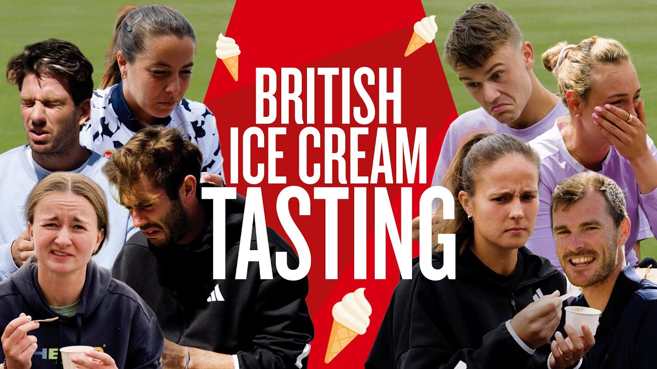 Ice Cream Tasting but With a British Difference 🍦| ft. Rune, Kasatkina, Fritz, Vekić & more! | LTA